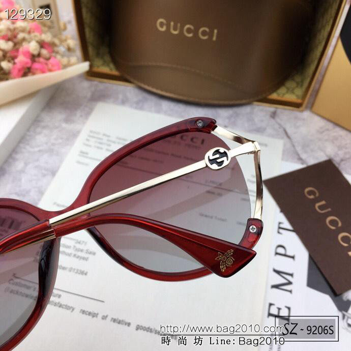 GUCCI古馳 2019新款 古奇小蜜蜂爆款太陽鏡 遮擋有害光線防輻射 出行旅遊搭配衣服必備品 9206S  lly1499